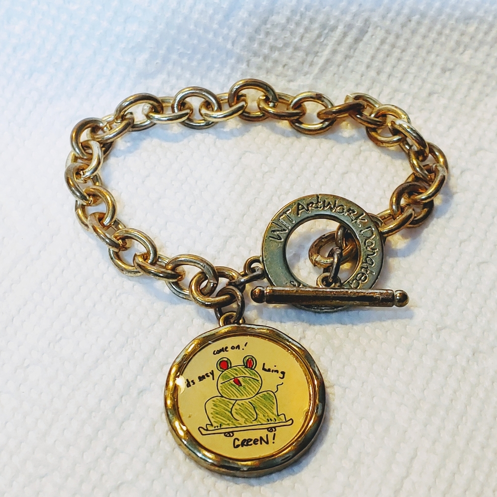 WIT Frog Toggle Bracelet
